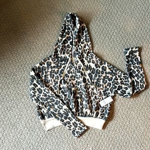 Brand New BP Crop Hoodie-Leopard